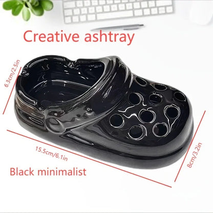 Sandal Art Ceramic Ashtray