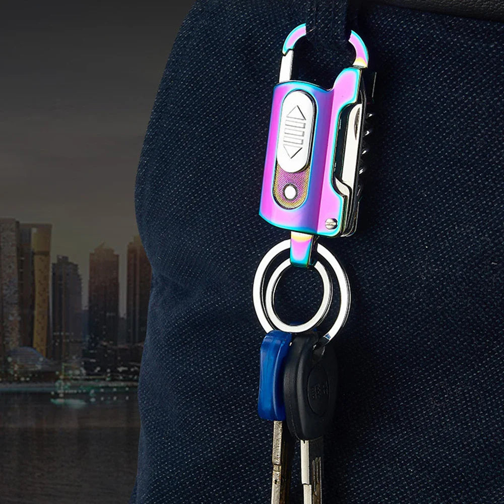 Multifunctional keychain lighter