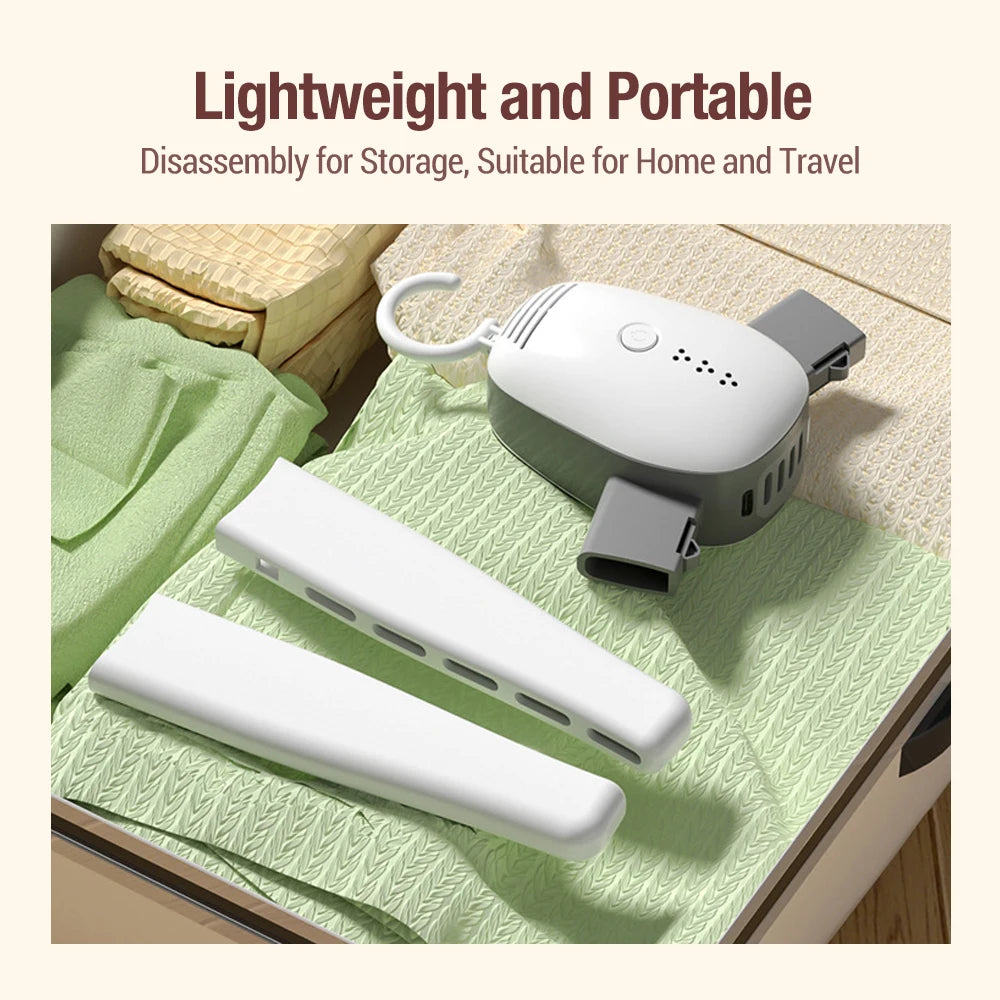 Electric Clothes Drying Rack – Portable Folding Clothes Dryer with UV Sterilization for Home & Travel