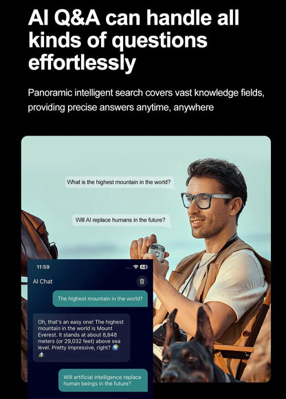 Smart Bluetooth Camera Glasses