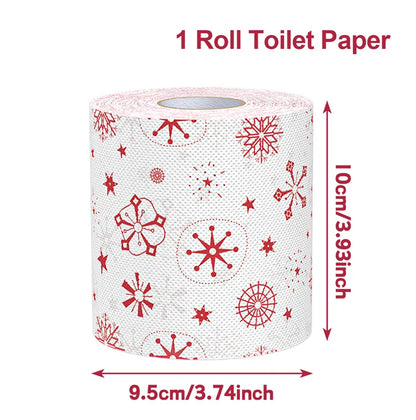 Christmas Toilet Paper Roll – Funny Merry Christmas & Happy 2026 New Year Tissue for Holiday Bathroom Décor