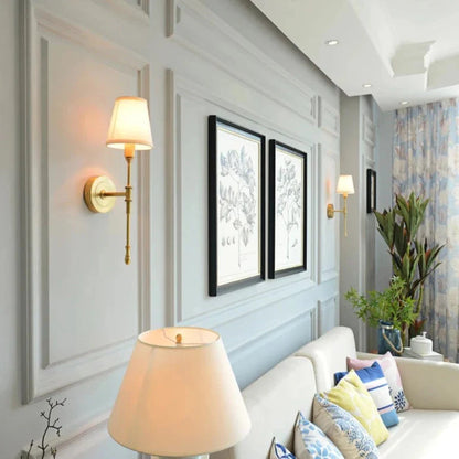 Traditional Nordic LED Wall Light Sconce - Gold
