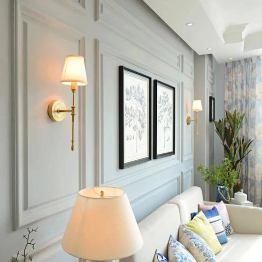 Traditional Nordic LED Wall Light Sconce - Gold