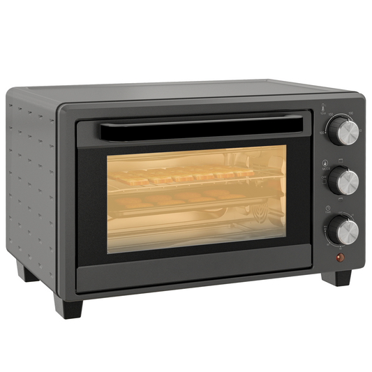 21L Compact Electric Oven with Adjustable Temp & Timer