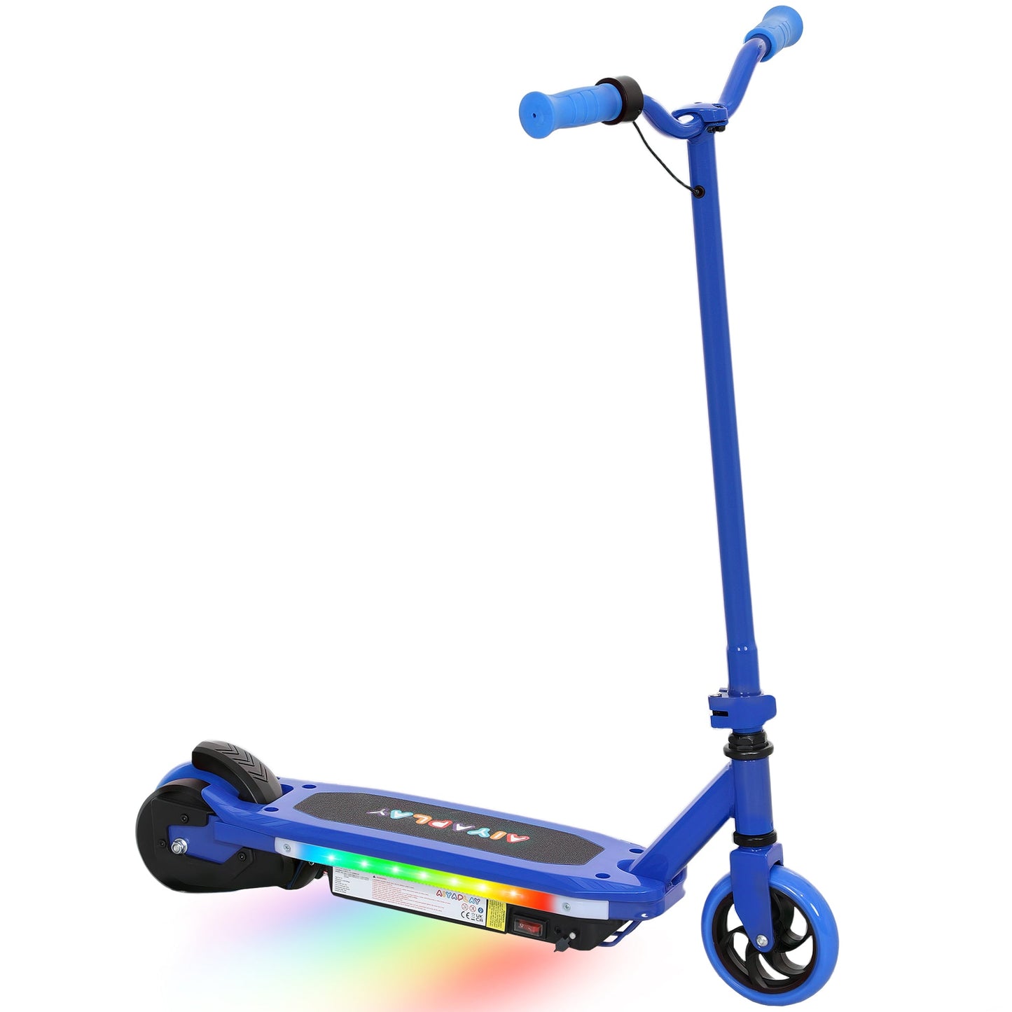 AIYAPLAY Colorful Light Electric Scooter for Kids Ages 6-14