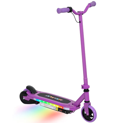 AIYAPLAY Colorful Light Electric Scooter for Kids Ages 6-14