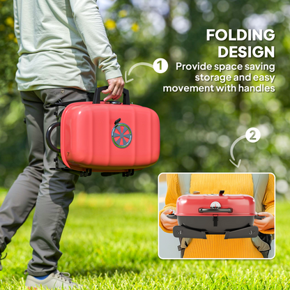 Portable Charcoal BBQ Grill – Perfect for Camping Adventures