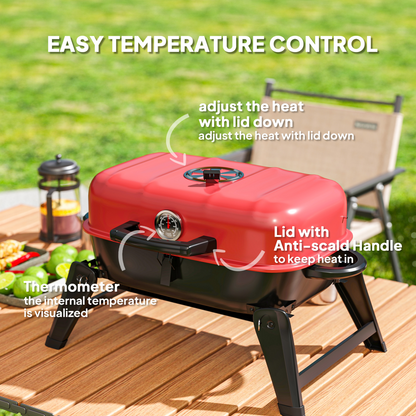 Portable Charcoal BBQ Grill – Perfect for Camping Adventures
