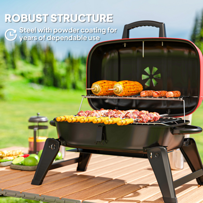 Portable Charcoal BBQ Grill – Perfect for Camping Adventures