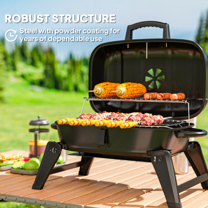 Portable Charcoal BBQ Grill – Perfect for Camping Adventures