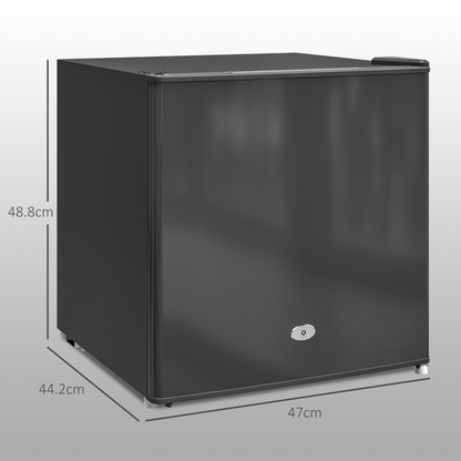 35L Compact Tabletop Freezer - Space-Saving Black Design with Keys