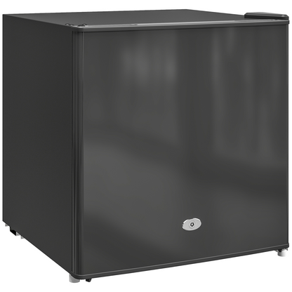 35L Compact Tabletop Freezer - Space-Saving Black Design with Keys