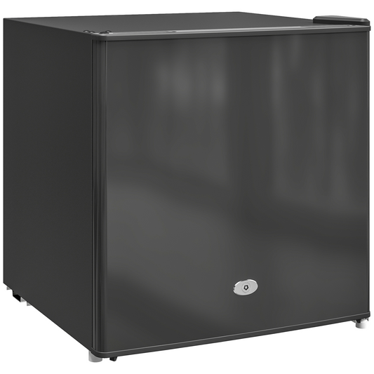 35L Compact Tabletop Freezer - Space-Saving Black Design with Keys