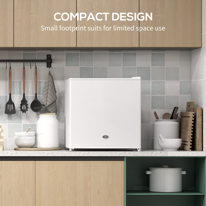 35L Compact Tabletop Freezer - Space-Saving Black Design with Keys