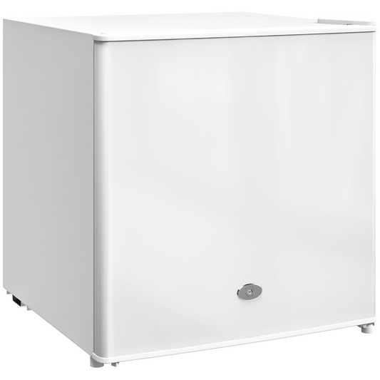 35L Compact Tabletop Freezer - Space-Saving Black Design with Keys