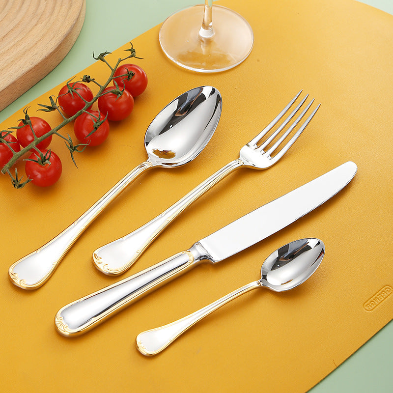 Selena Gold Edge Luxury Cutlery Set