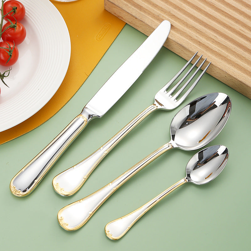 Selena Gold Edge Luxury Cutlery Set