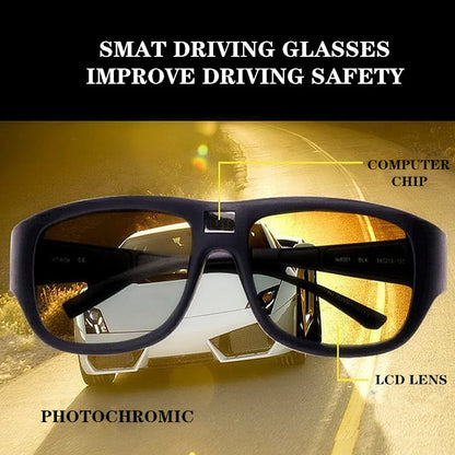 0.1 Second Smart Photosensitive/Photochromic Color-changing Sunglasses