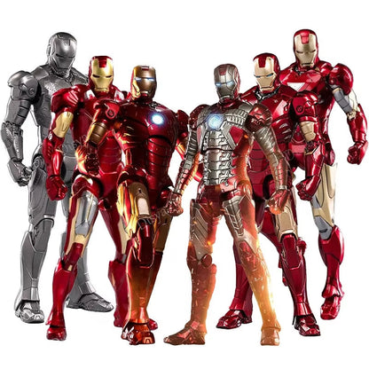 LED Light Iron Man 7" Movie Action Figure Tony Stark Legends Toys