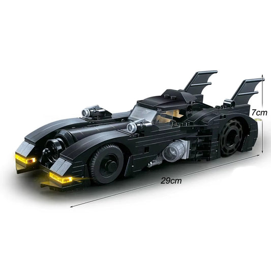 Batmobile Building Blocks 1989 Classic Bat Chariot Car Model Bricks Toys for Children Christmas Gift