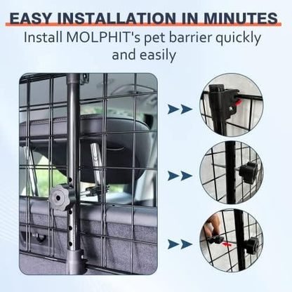 Adjustable Dog Car Barrier for SUVs, Vehicles, and Cars
