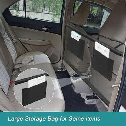 Adventure Car Front Seat Barrier, Adjustable Seat Divider for Dogs