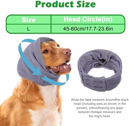 Anxiety Relief Adjustable Pet Ear Muffs for Noise Protection