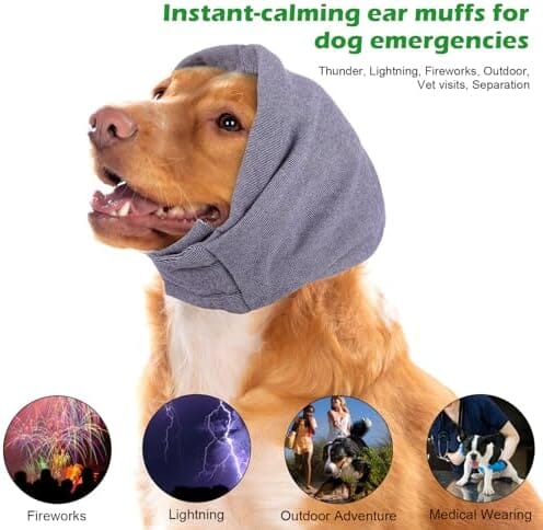 Anxiety Relief Adjustable Pet Ear Muffs for Noise Protection