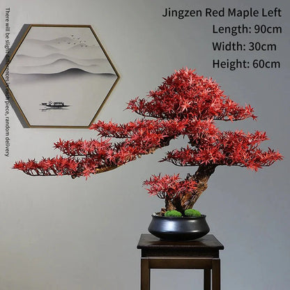 Artificial Bonsai Tree: Immortal Welcoming Pine for Home & Living Decor