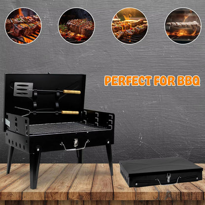 Portable Folding Charcoal Barbecue Grill