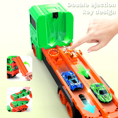 Expandable 1.65M Truck 6X Race Cars Toy for Boys Age 3+