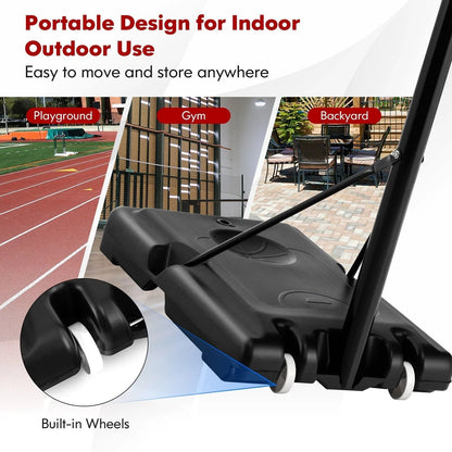 135-305Cm Adjustable Basketball Hoop System with 2 Nets