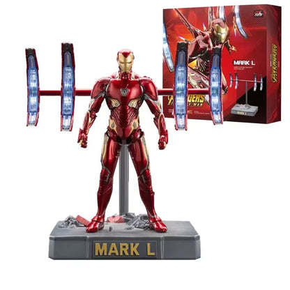 LED Light Iron Man 7" Movie Action Figure Tony Stark Legends Toys
