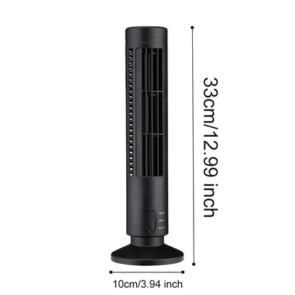 BreezeTower: Portable Quiet Bladeless Desktop Fan