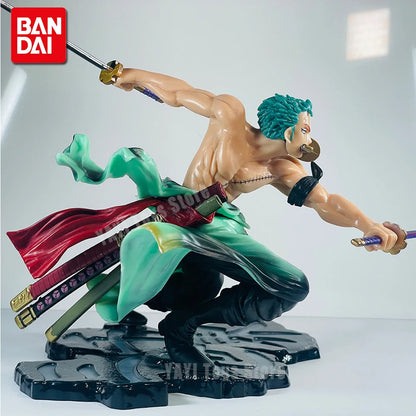Roronoa Zoro 10cm Three-Blade Anime Figure - Premium Sa-Maximum Manga Statue for Collectors