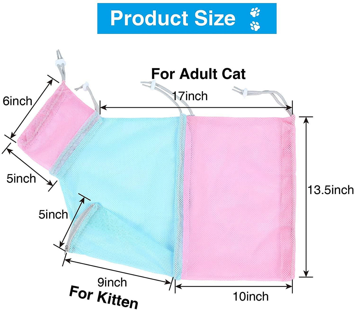 Cat Bag for Nail Trimming, Injection, Medicine Taking
