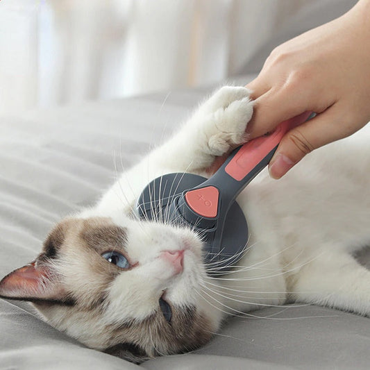 Cat Brush For Long Hair - Comb For Shedding, Cleaning Slicker Brush For Dogs Cats
