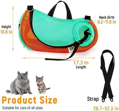 Cat Grooming Bag Adjustable Cat Bathing Bag Anti Scratch Bite Restraint Bag