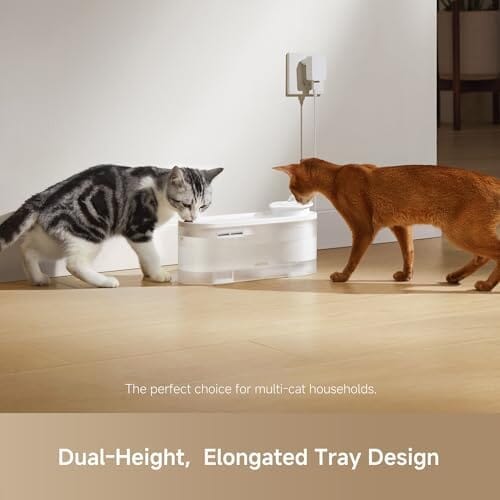 Cat Water Fountain with Quiet Pump and 3 Water Flow Modes