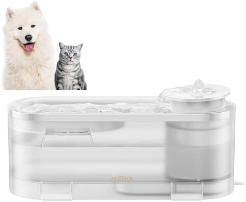 Cat Water Fountain with Quiet Pump and 3 Water Flow Modes