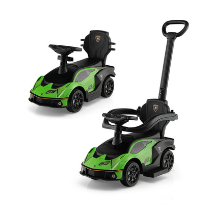 Luxury Lamborghini Ride-On Car for Kids with Convenient Push Handle