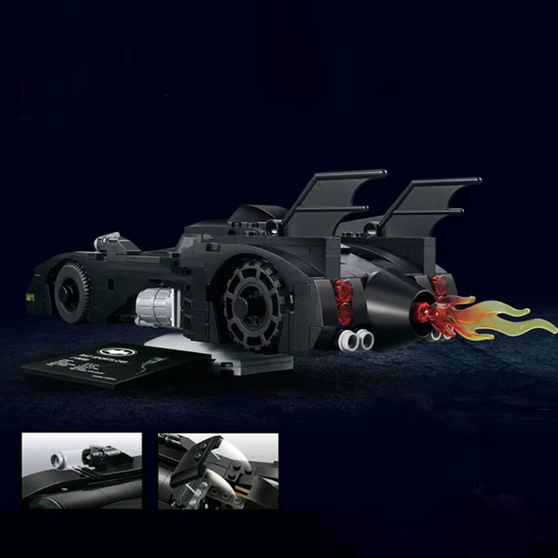 Batmobile Building Blocks 1989 Classic Bat Chariot Car Model Bricks Toys for Children Christmas Gift