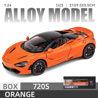 Mclaren 720S 1:24 Diecast Model Car with Sound & Light - Perfect Gift for Boyfriends and Kids!