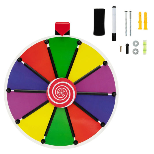 38 Cm Spinning Wheel Wall Mounted with Fixing Suction Cups