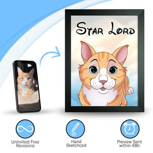 Custom Pet Light Box Art