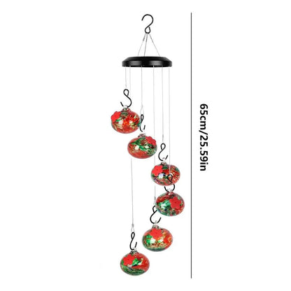 Chime N Dine Hummingbird Haven - Handcrafted Feeder for Birds