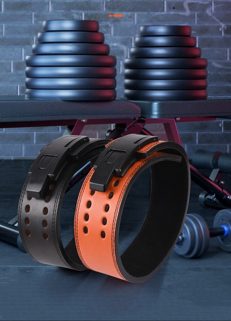 Cowhide Wide Weightlifting Belt