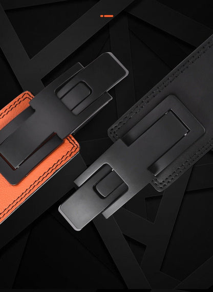 Cowhide Wide Weightlifting Belt