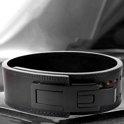 Cowhide Wide Weightlifting Belt