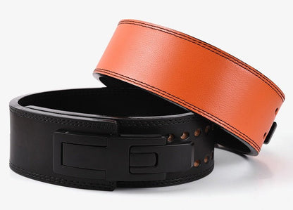 Cowhide Wide Weightlifting Belt